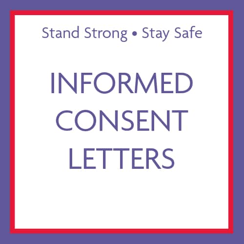 Informed consent letters for Stand Strong * Stay Safe